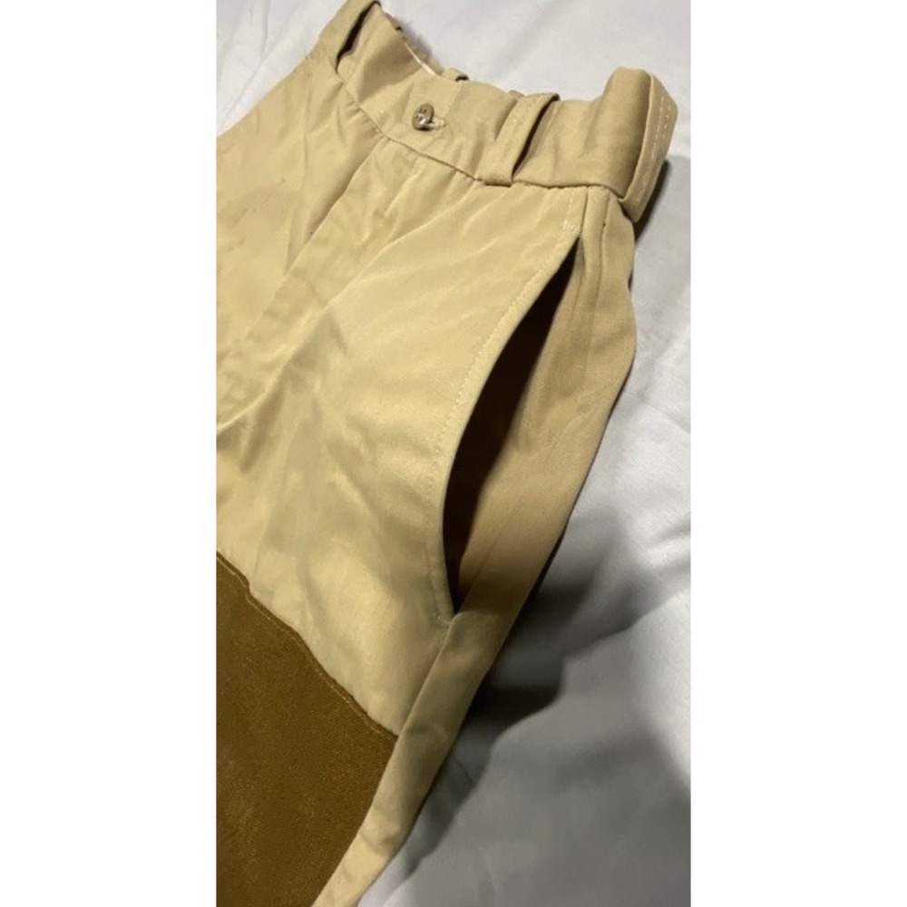 VTG Rattlers Brush Pants Womens Juniors Tan Brown Two Tone High Waist Western - Picture 5 of 14